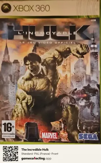 The Incredible Hulk Xbox 360, France box front