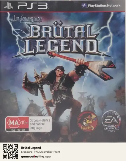 Brütal Legend PlayStation 3, Australia box front