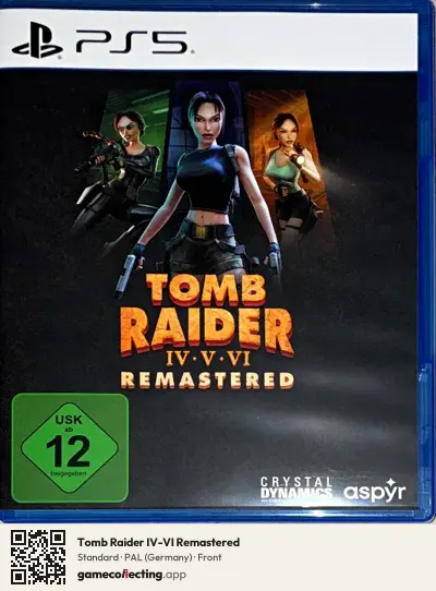 Tomb Raider IV-VI Remastered PlayStation 5, Germany box front