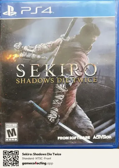 Sekiro: Shadows Die Twice PlayStation 4, NTSC box front