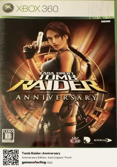 Tomb Raider: Anniversary Xbox 360, Japan box front