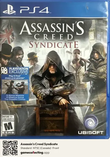 Assassin's Creed Syndicate PlayStation 4, Canada box front