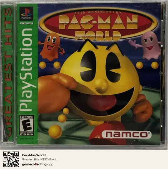 Pac-Man World PlayStation, NTSC box front
