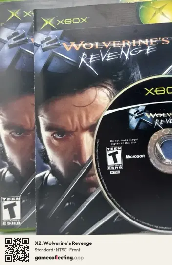 X2: Wolverine's Revenge Xbox, NTSC box front