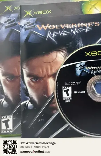 X2: Wolverine's Revenge Xbox, NTSC box front
