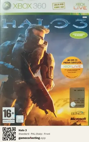 Halo 3 Xbox 360, Italy box front