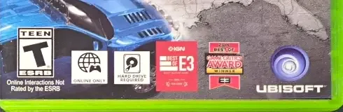 The Crew, the ESRB box on its front