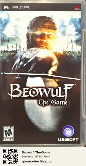 Beowulf: The Game PlayStation Portable, NTSC box front