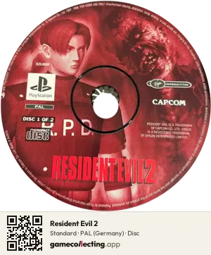 Resident Evil 2 PlayStation, PAL disc