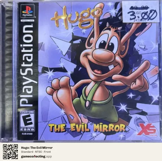 Hugo: The Evil Mirror PlayStation, NTSC box front