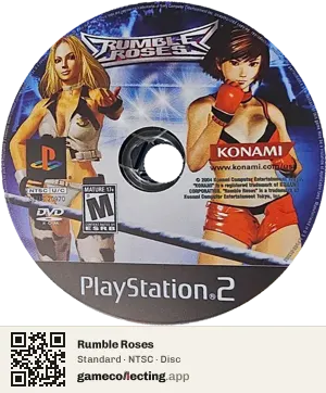 Rumble Roses PlayStation 2, NTSC disc