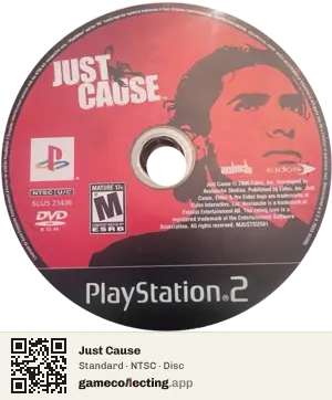 Just Cause PlayStation 2, NTSC disc