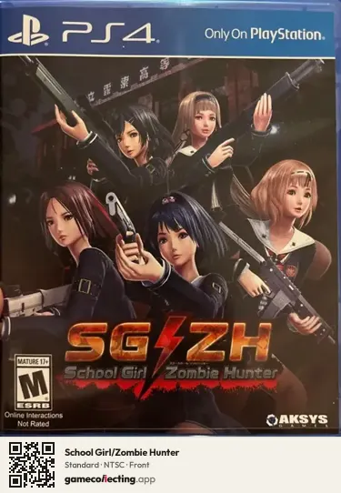 School Girl/Zombie Hunter PlayStation 4, NTSC box front