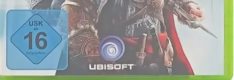 Assassin's Creed: Revelations, the USK square on its front