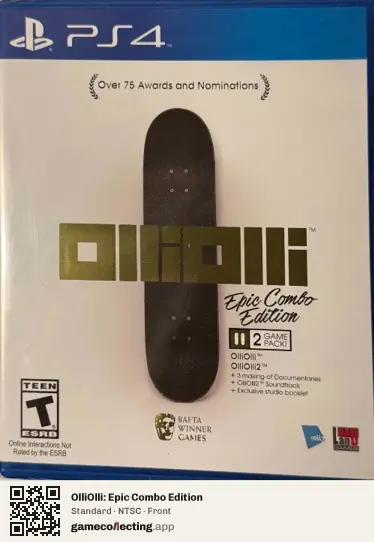 OlliOlli: Epic Combo Edition PlayStation 4, NTSC box front