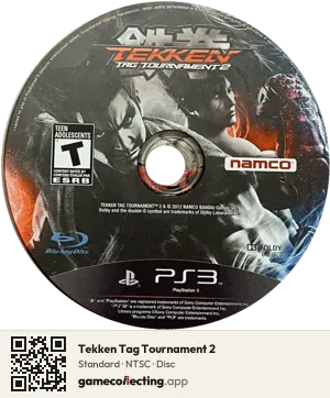 Tekken Tag Tournament 2 PlayStation 3, NTSC disc