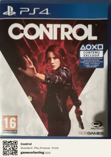 Control PlayStation 4, France box front
