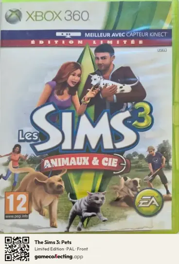The Sims 3: Pets Xbox 360, PAL box front