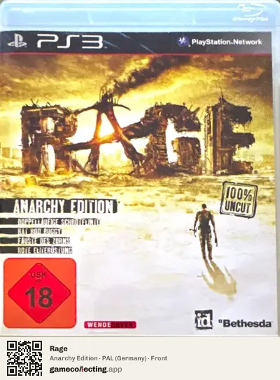 Rage PlayStation 3, Germany box front