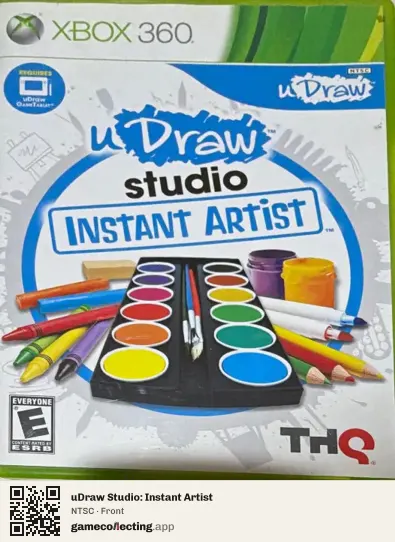 uDraw Studio: Instant Artist Xbox 360, NTSC box front