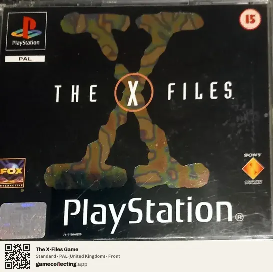 The X-Files Game PlayStation, United Kingdom box front