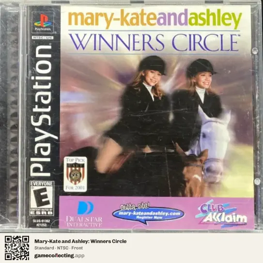 Mary-Kate and Ashley: Winners Circle PlayStation, NTSC box front