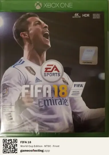 FIFA 18 Xbox One, NTSC box front