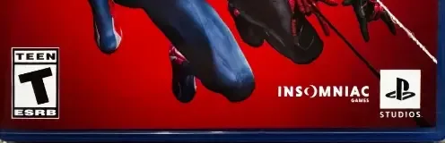 Marvel's Spider-Man 2, the ESRB box on its front