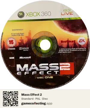 Mass Effect 2 Xbox 360, PAL disc