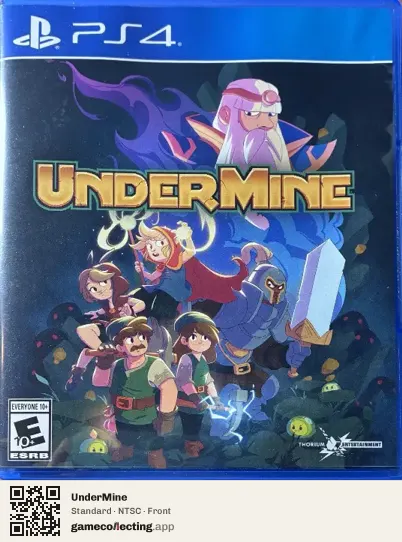 UnderMine PlayStation 4, NTSC box front
