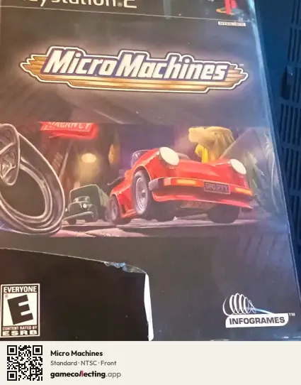 Micro Machines PlayStation 2, NTSC box front