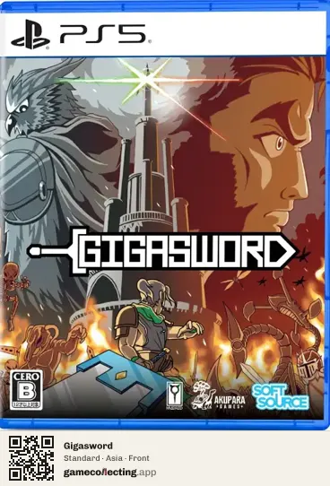 Gigasword PlayStation 5, Asia box front