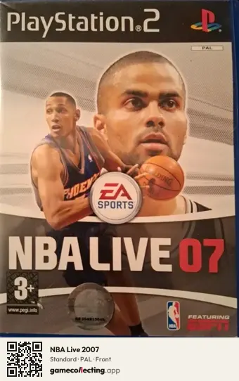 NBA Live 2007 PlayStation 2, PAL box front