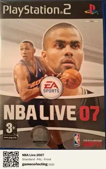 NBA Live 2007 PlayStation 2, PAL box front