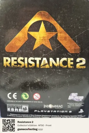 Resistance 2 PlayStation 3, NTSC box front