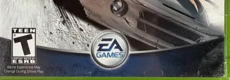 Burnout 3: Takedown, the ESRB box on its front