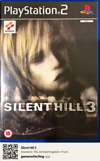 Silent Hill 3 PlayStation 2, United Kingdom box front