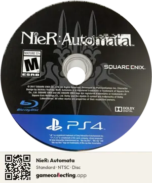NieR: Automata PlayStation 4, NTSC disc