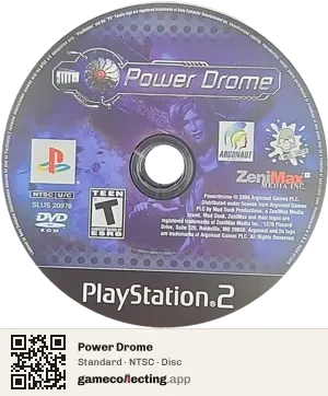 Power Drome PlayStation 2, NTSC disc