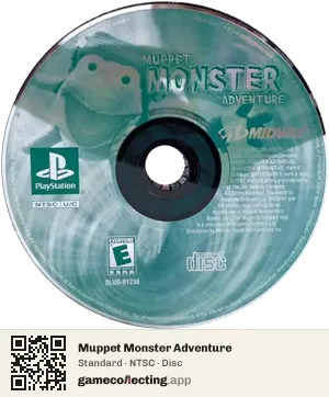 Muppet Monster Adventure PlayStation, NTSC disc