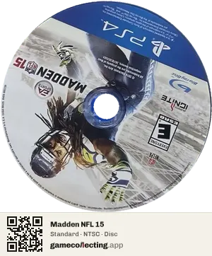 Madden NFL 15 PlayStation 4, NTSC disc