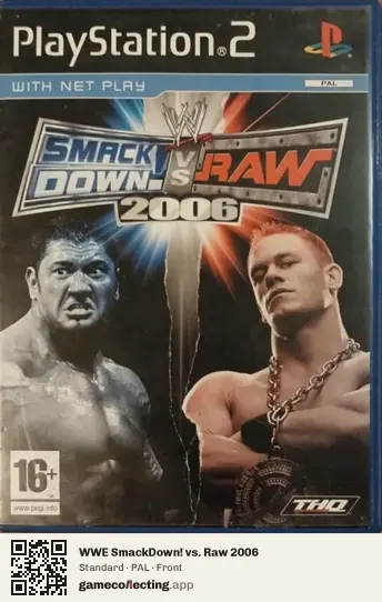 WWE SmackDown! vs. Raw 2006 PlayStation 2, PAL box front