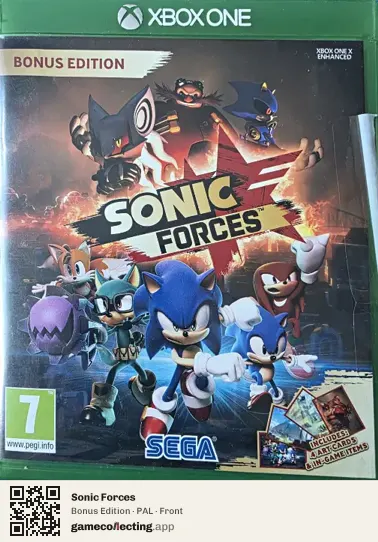 Sonic Forces Xbox One, PAL box front