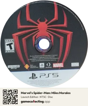Marvel's Spider-Man: Miles Morales PlayStation 5, NTSC disc