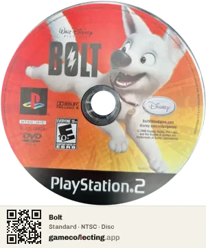 Bolt PlayStation 2, NTSC disc