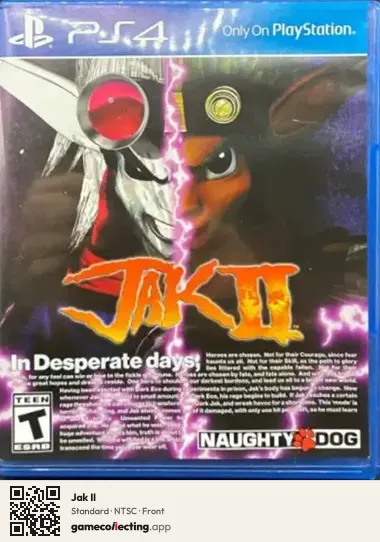 Jak II PlayStation 4, NTSC box front