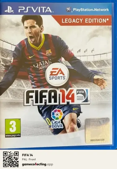 FIFA 14 PlayStation Vita, PAL box front