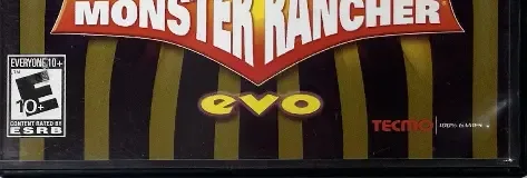 Monster Rancher EVO, the ESRB box on its front