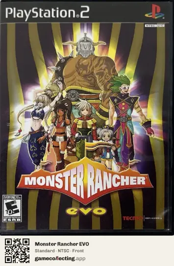 Monster Rancher EVO PlayStation 2, NTSC box front