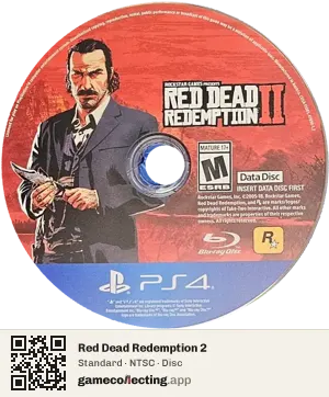 Red Dead Redemption 2 PlayStation 4, NTSC disc